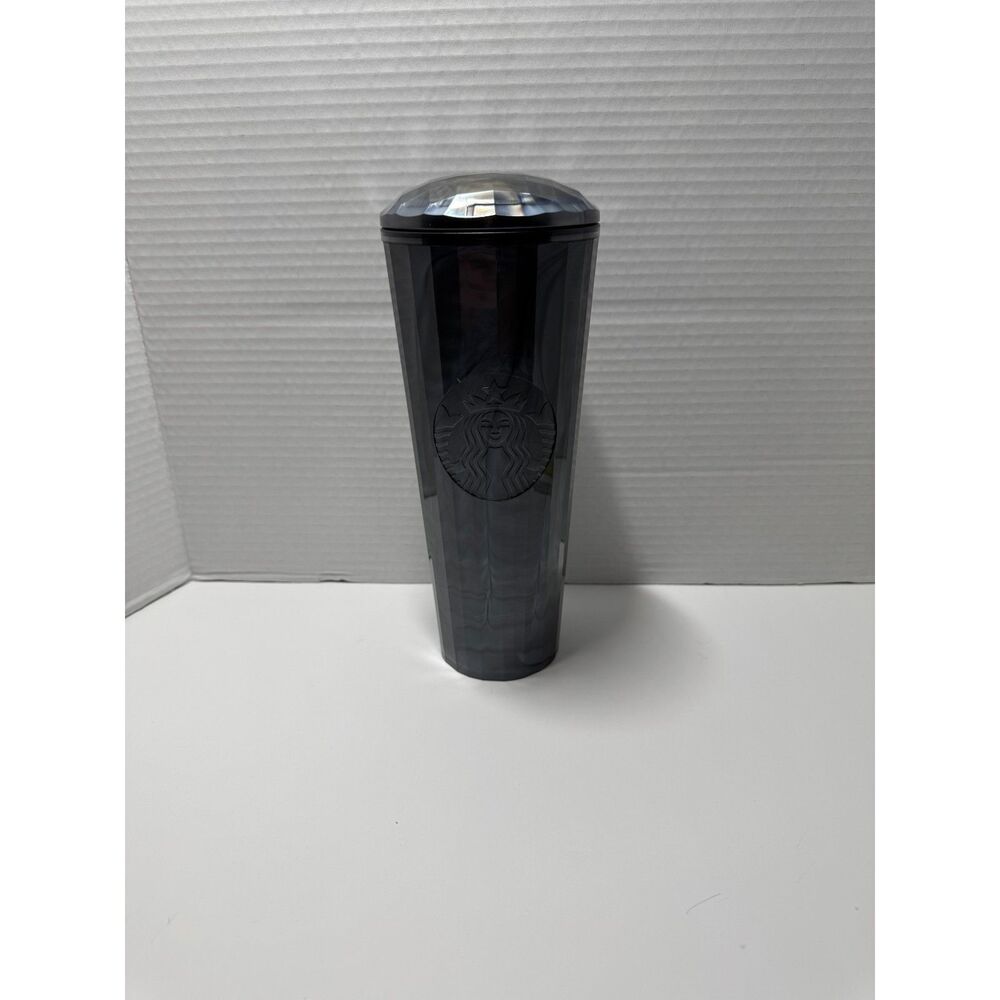 Starbucks NWT Iridescent Black Pearl Marbled Venti 24oz Cold Tumbler Dome Cup